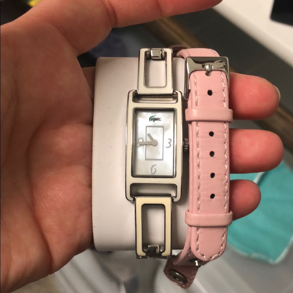 Lacoste watch with extra band